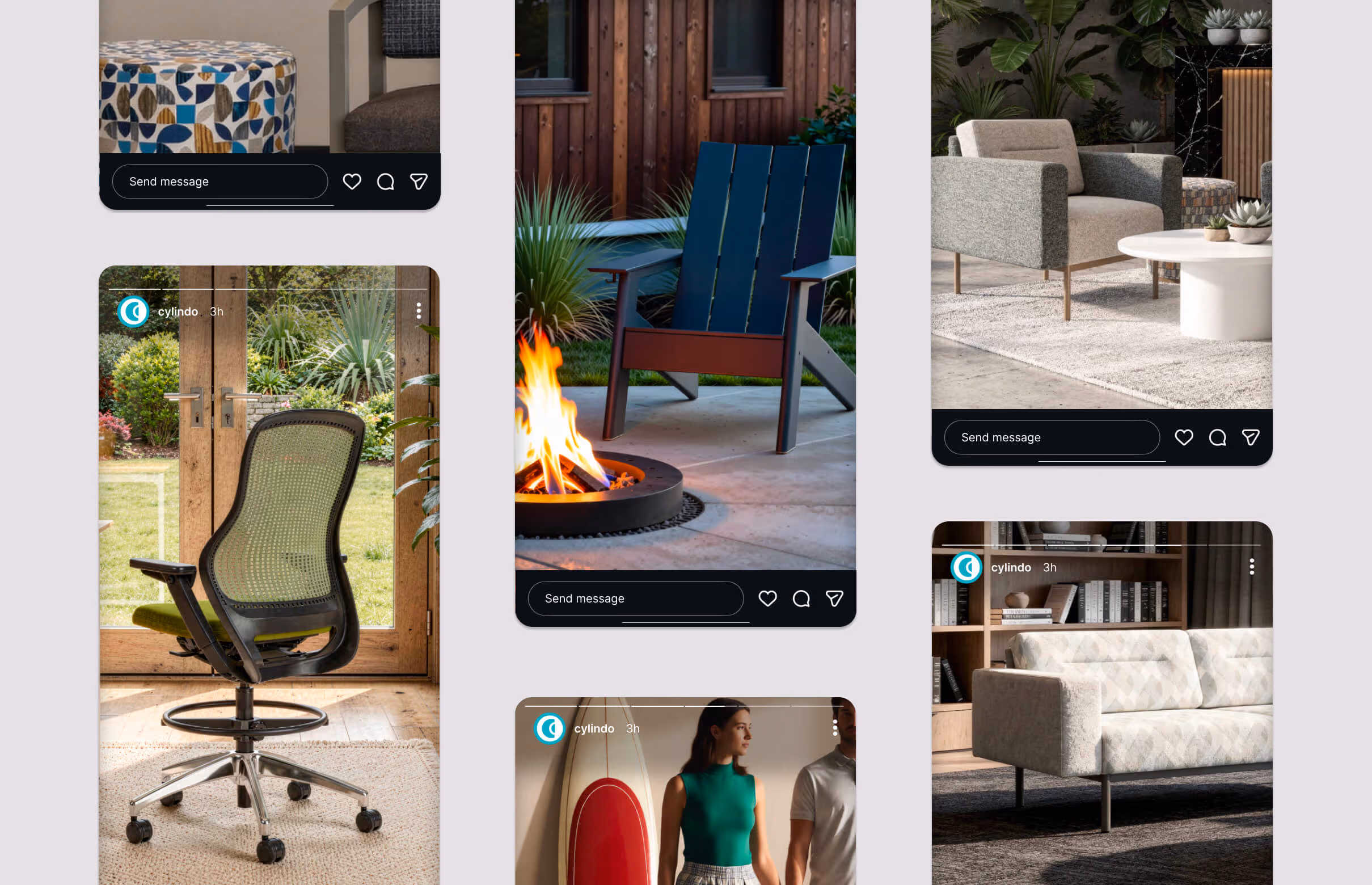 Cylindo 3D bundle — lifestyle and campaign visuals